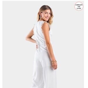 Francesca’s RAYELLE LACE NECK JUMPSUIT
